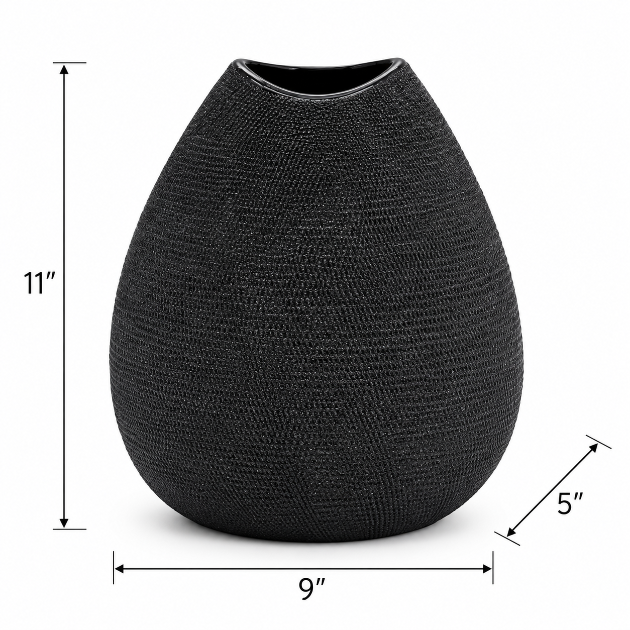 Noir Column Vase