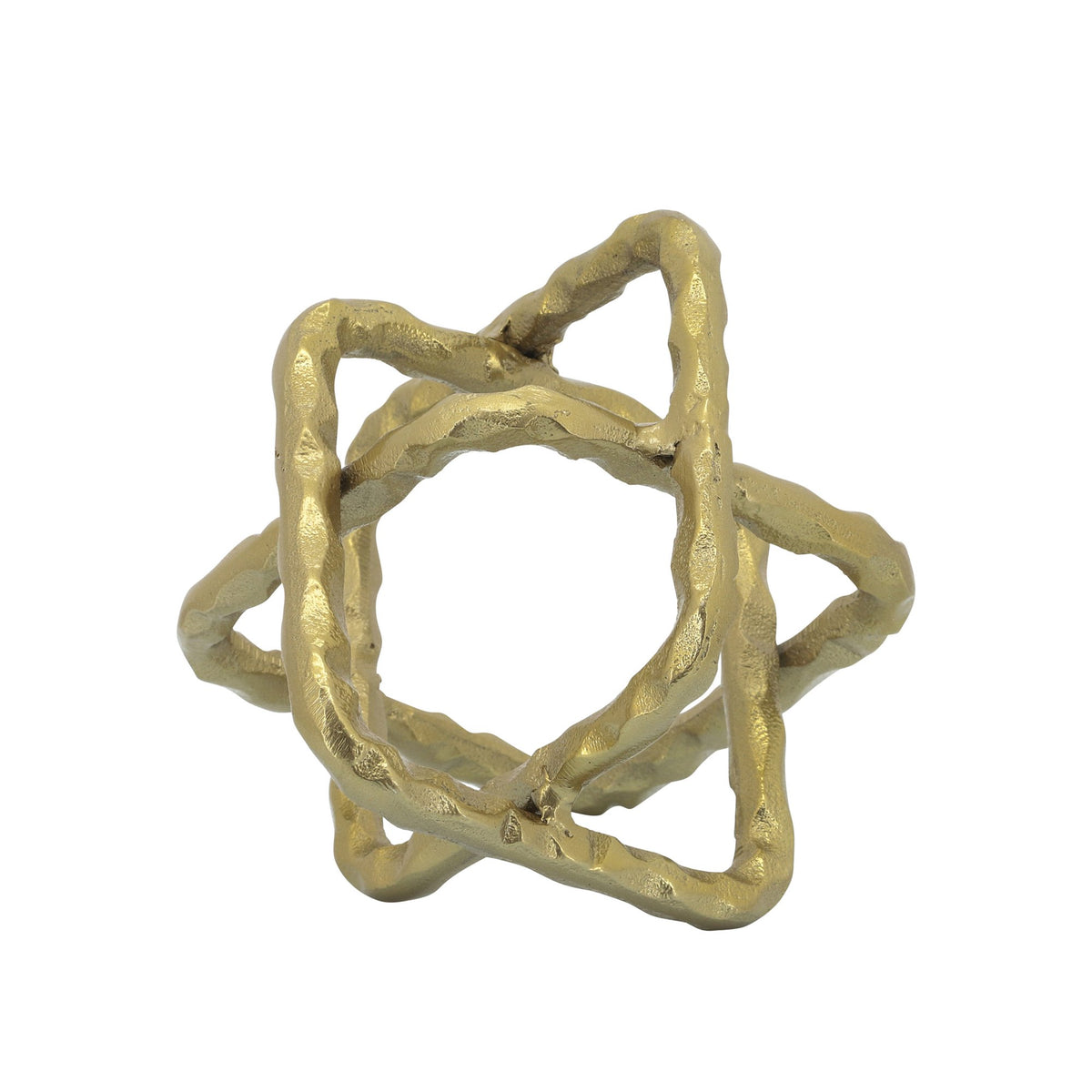 Gold Geometric Orb Sculpture ✅