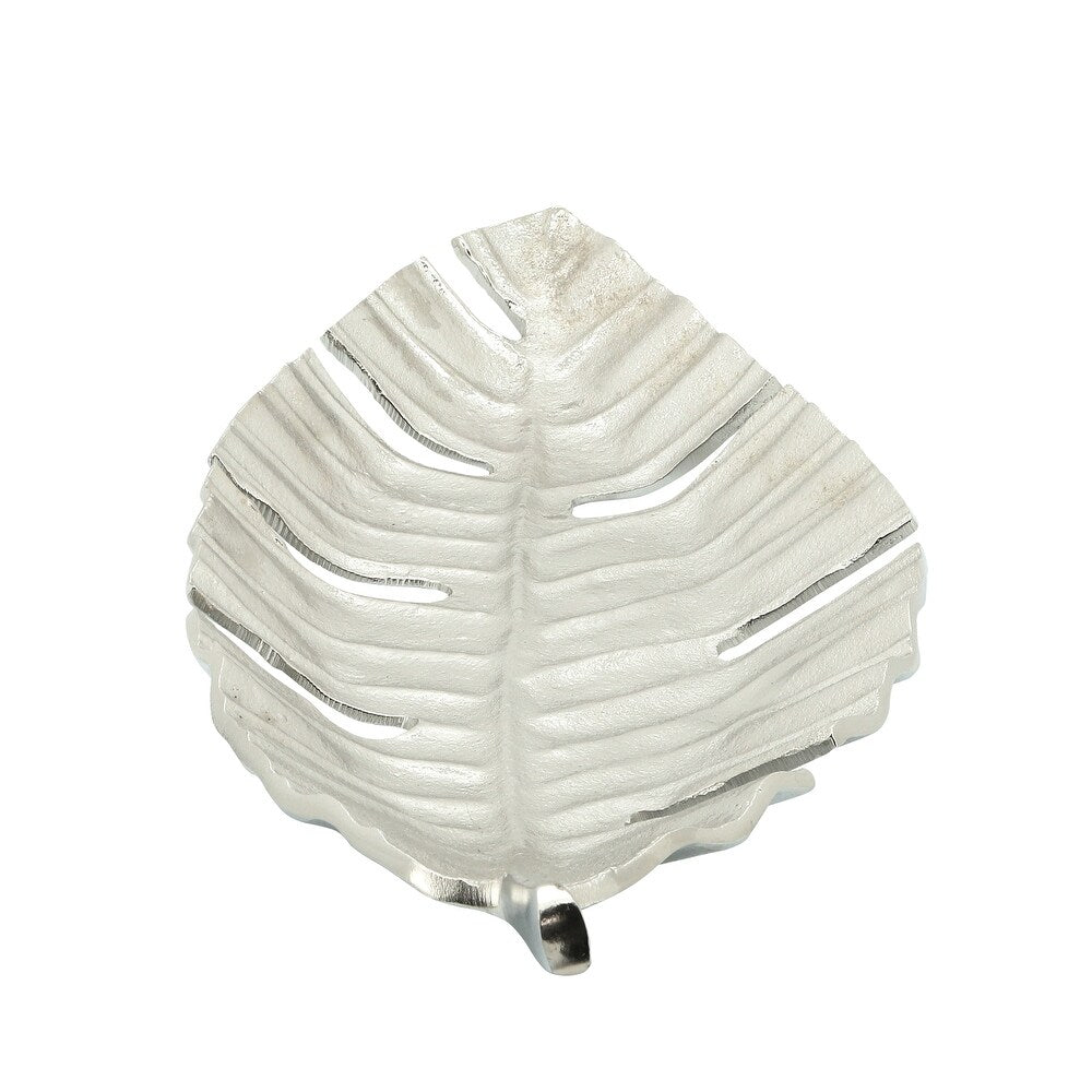 Silver Leaf Decorative Tray