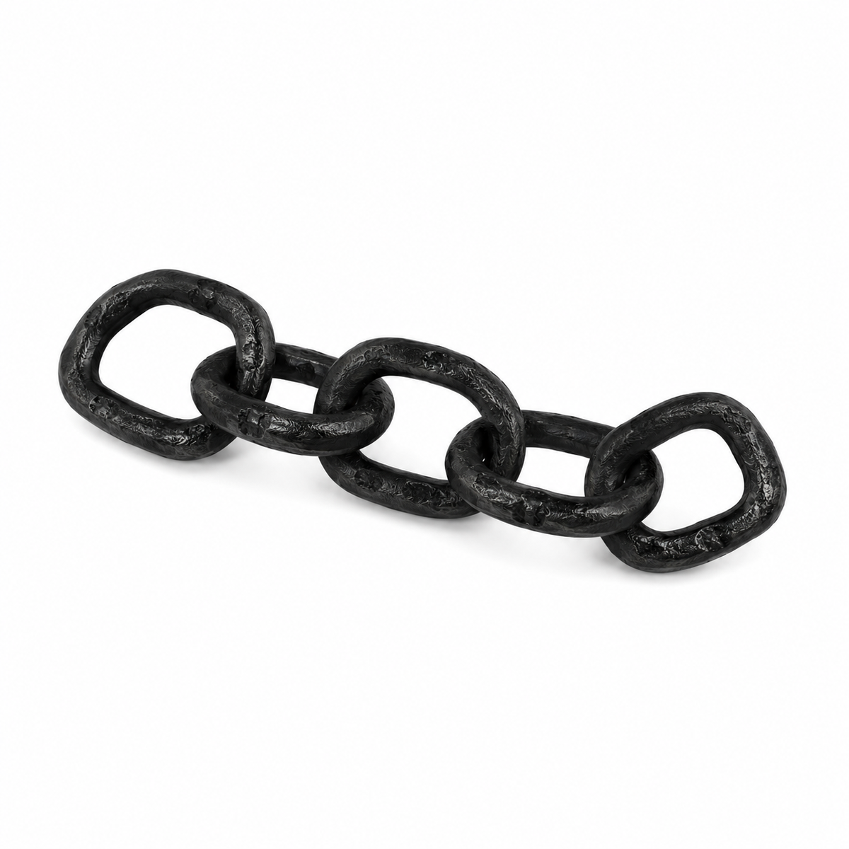 Black Metal Chain Link Sculpture
