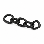 Black Metal Chain Link Sculpture