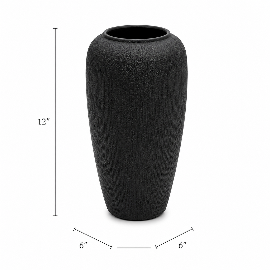 Noir Beaded Vase