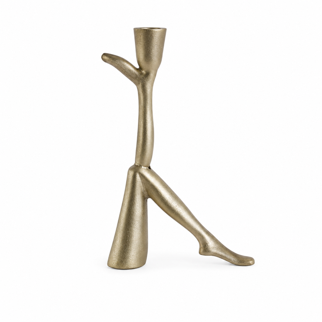 Leg up candleholder