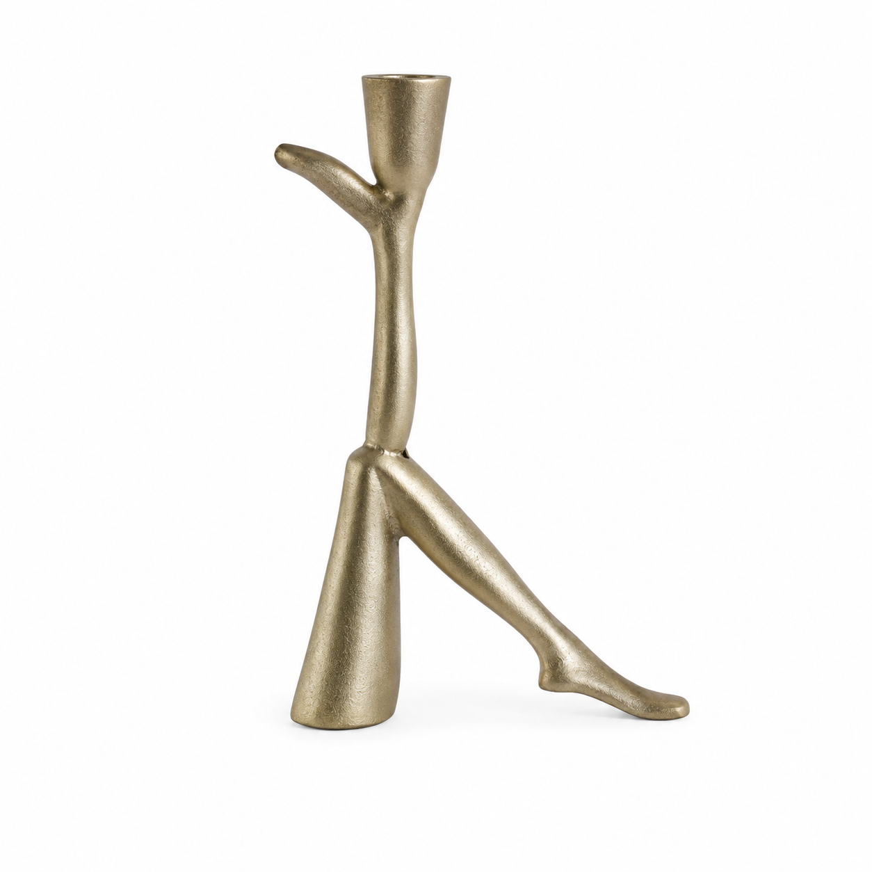 Leg up candleholder