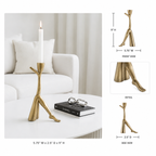 Leg up candleholder