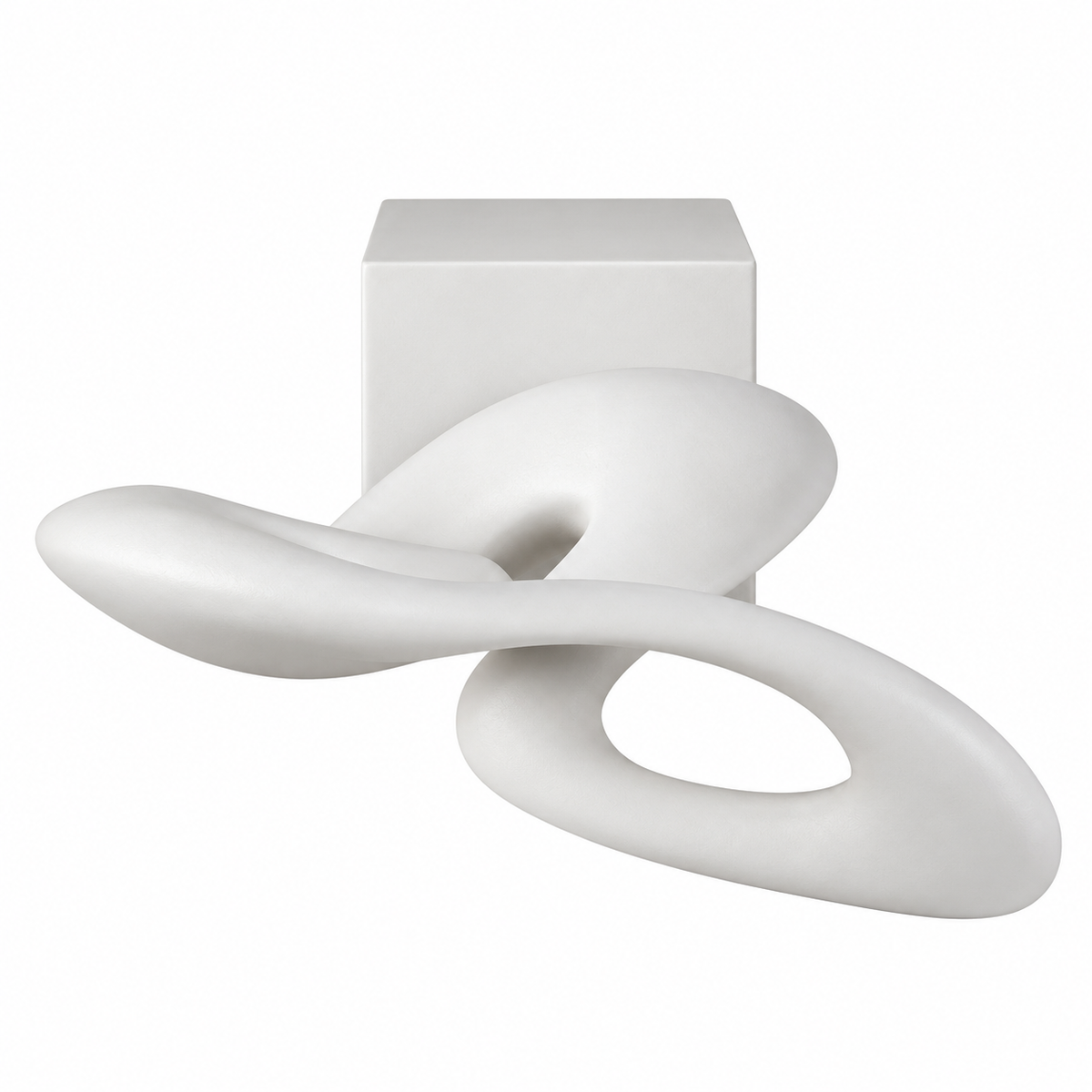 Abstract White Sculpture