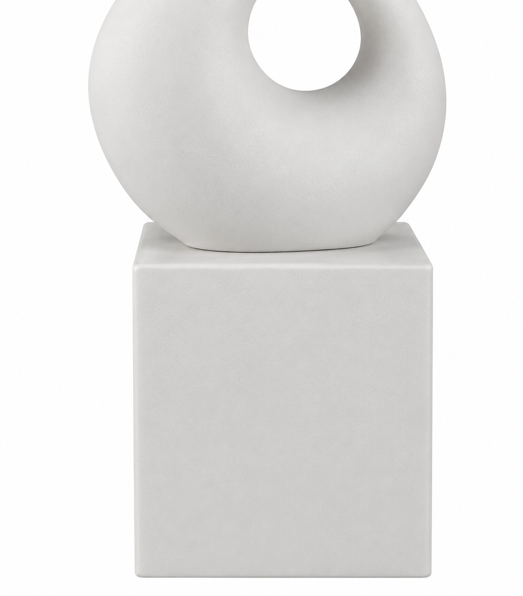 Abstract White Sculpture