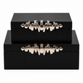 Silver & Black Boxes set of 2