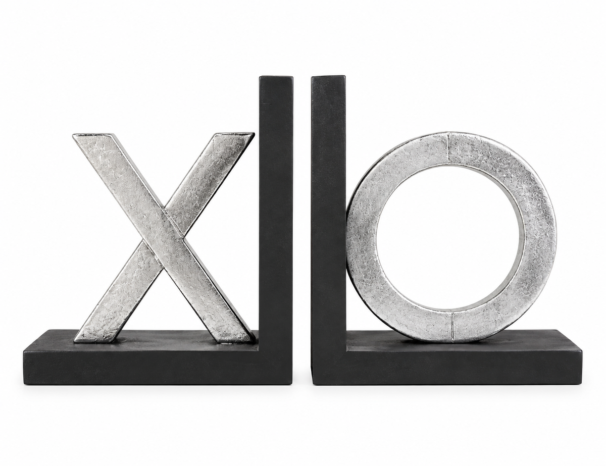 X and Bookends set of 2
