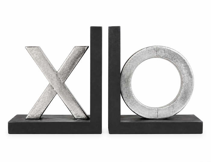 X and Bookends set of 2