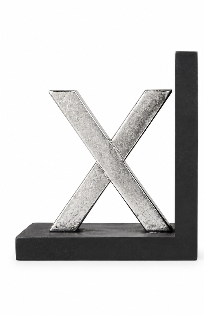 X and Bookends set of 2