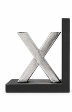X and Bookends set of 2