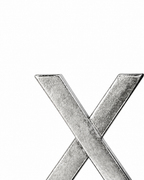 X and Bookends set of 2