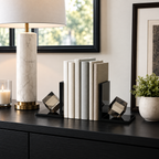 Smoke Crystal Bookends Set of 2