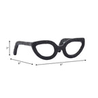 Black Glasses Sculpture