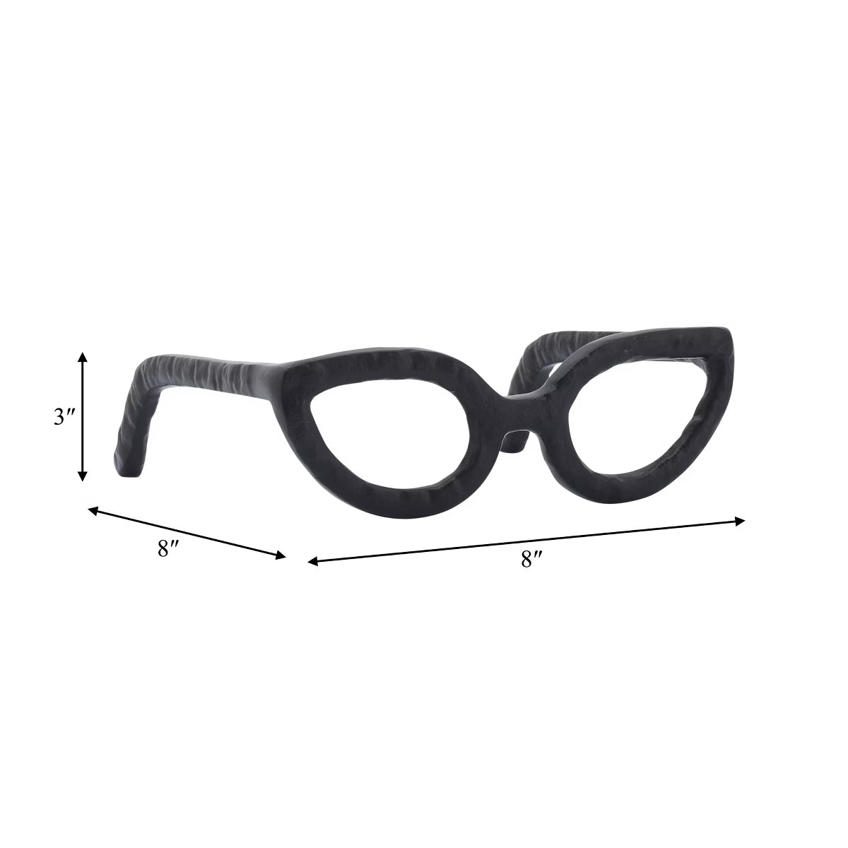 Black Glasses Sculpture