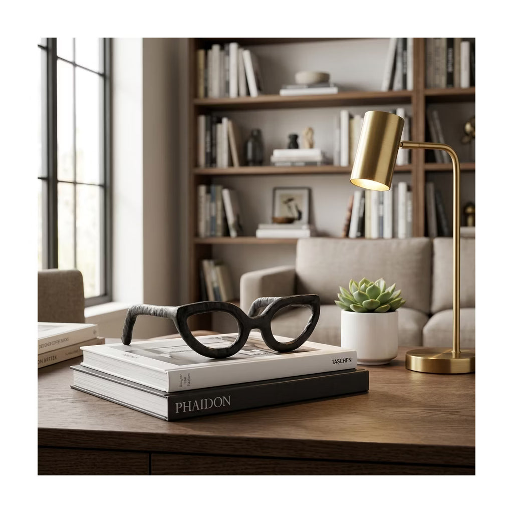 Black Glasses Sculpture