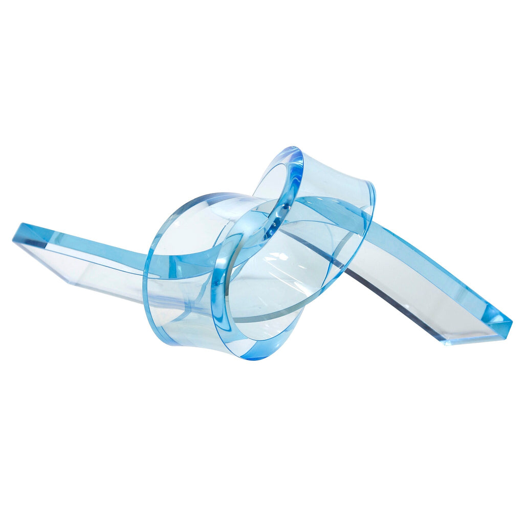 Orbit Knot Sculpture Light Blue