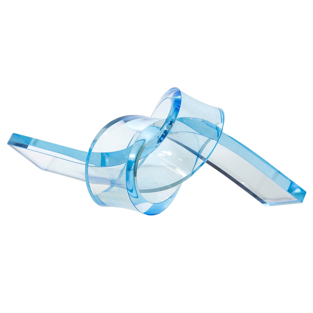 Orbit Knot Sculpture Light Blue