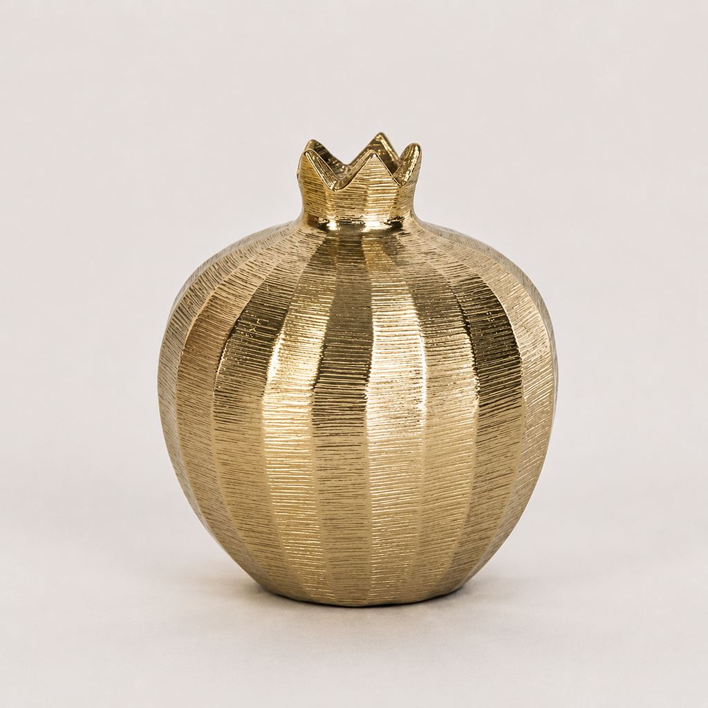 Brass Pomegranate Decorative Object