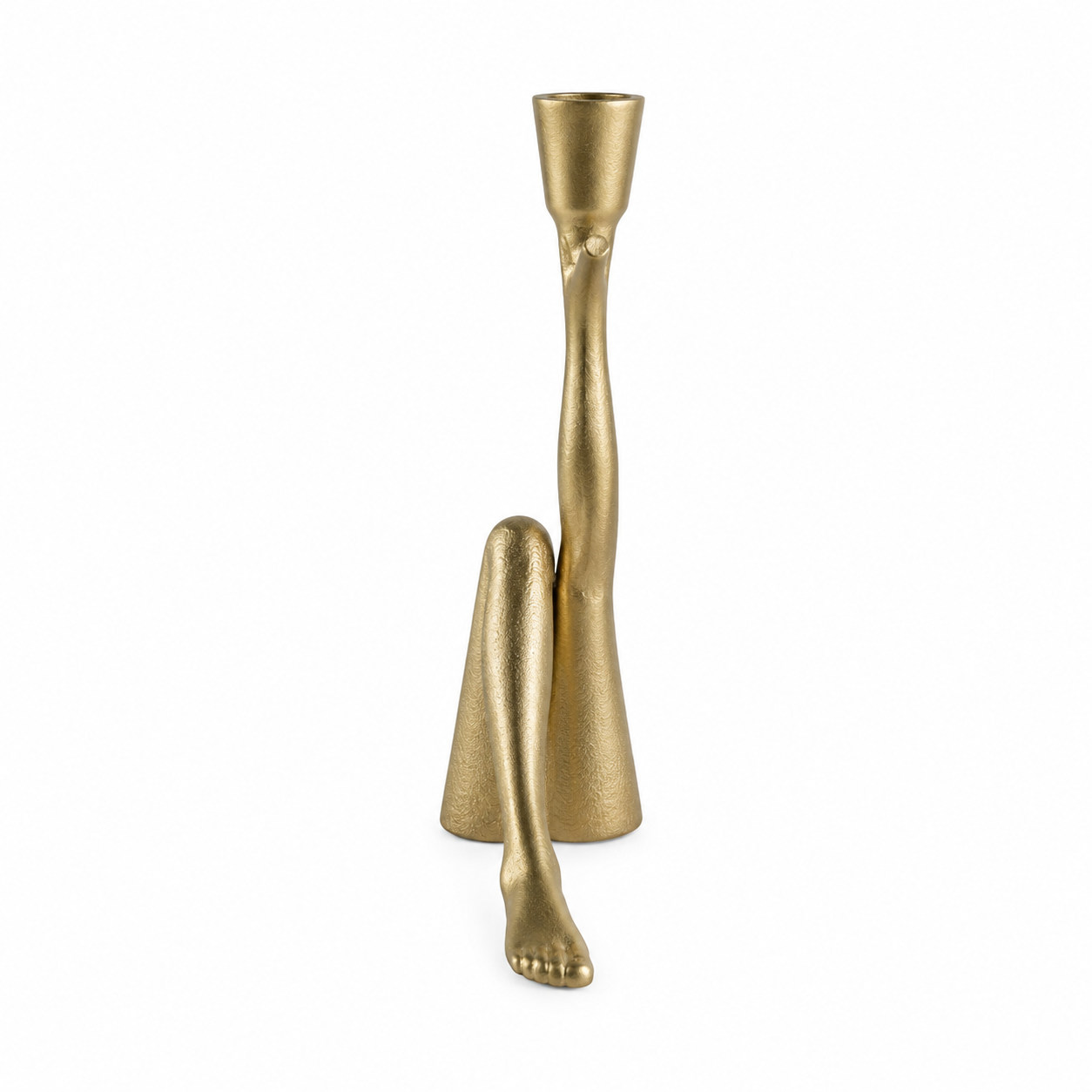 Leg up candleholder