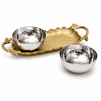Gilded Leaf Serving Set