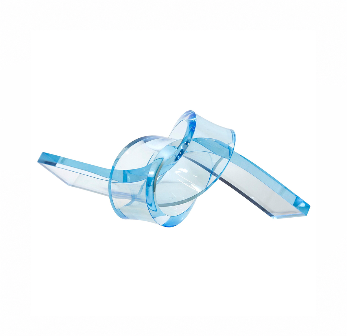 Orbit Knot Sculpture Light Blue