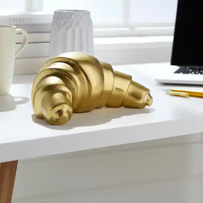 Metal Crescent Croissant Decorative Object
