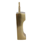 Gold 2 in. x 8 in. Metal Geometric Cordless Phone Figurine