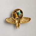 Decorative Cast Iron Gold Bee Shaped Dish