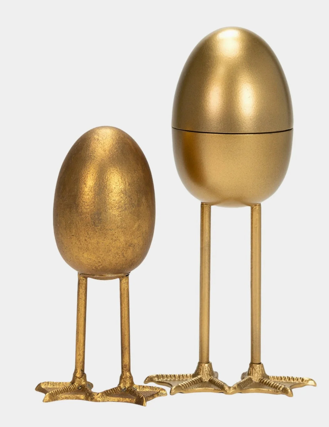 Egg Gold Sculpture set of 2