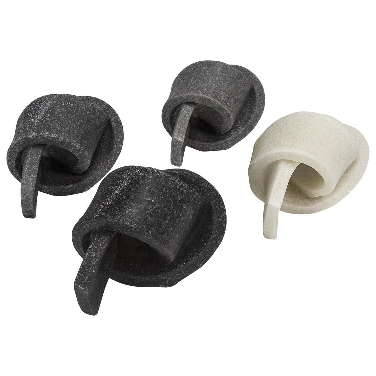 Quartz Sand Knot Sculptures (Set of 4)