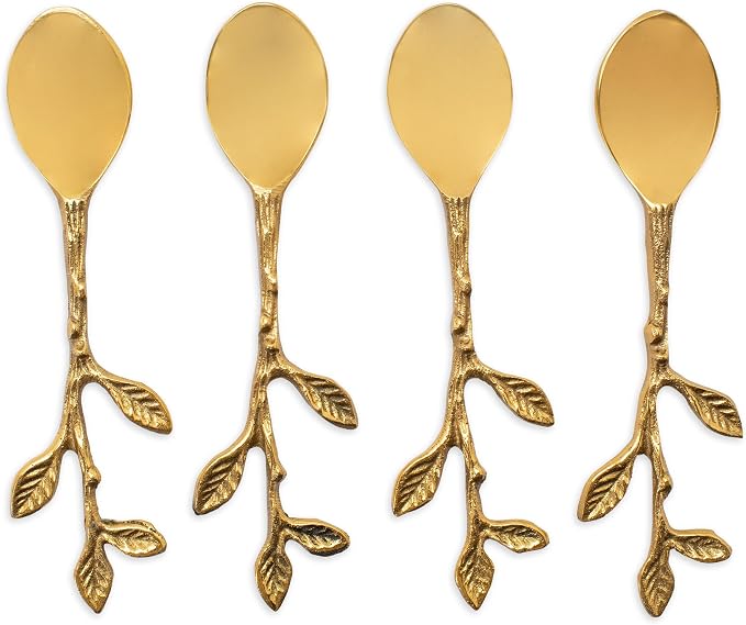Petal Gold spoon set of 4