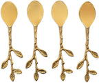 Petal Gold spoon set of 4
