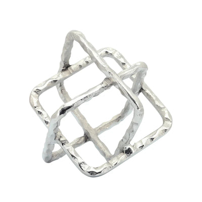 Meta Silver Square Orb