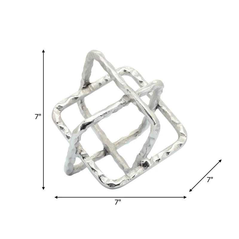 Meta Silver Square Orb