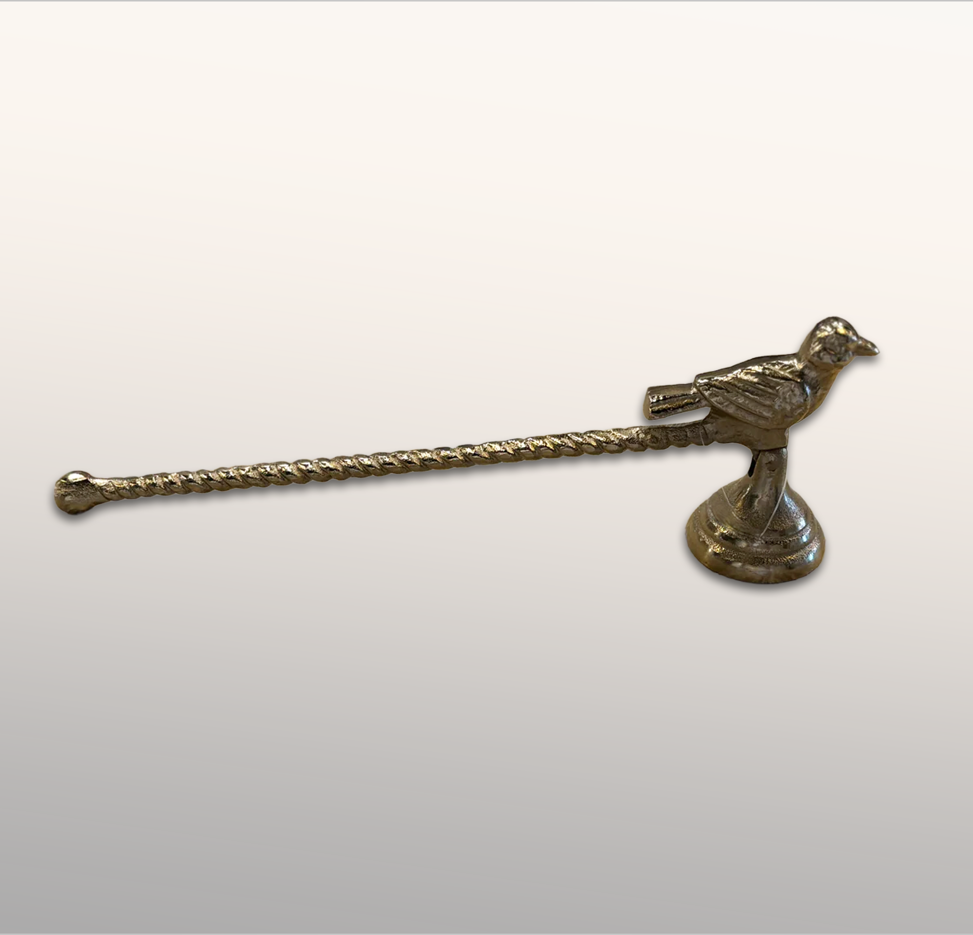 Gold Bird Brass Candle Snuffer