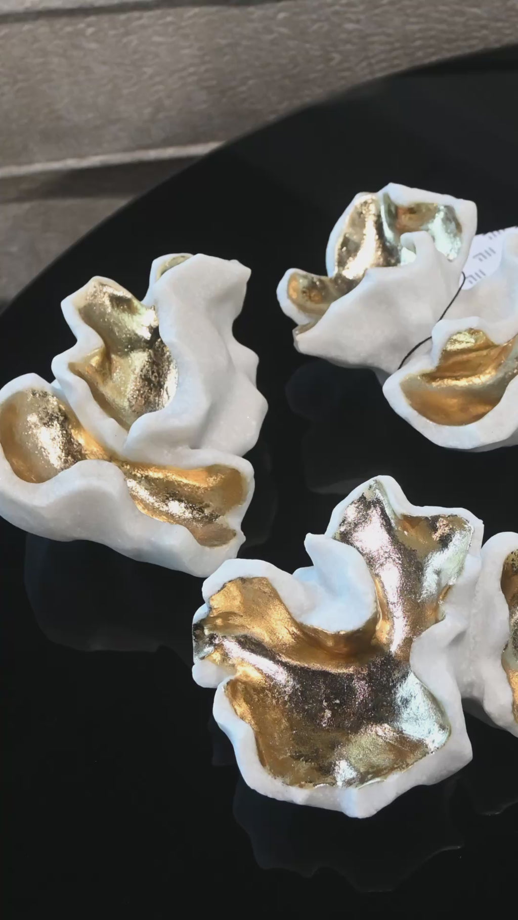 Golden Popcorn Quartz Sculptures Set of 3